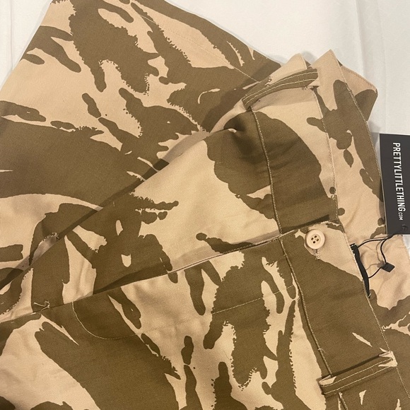 Tan Camo pants, new with the tags, size 12, from PLT. EXTREMELY LONG. FOR TALL - Picture 2 of 6